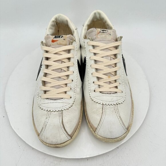 Vintage Nike bruins Men Size 9.5 White Leather Low Top Shoes Made in Korea - Picture 3 of 15